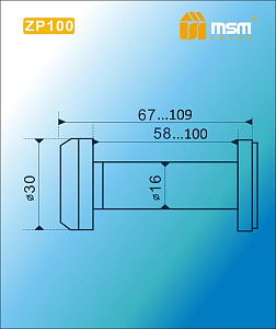 Дверной глазок MSM ZP-100 AB (бронза) #222871